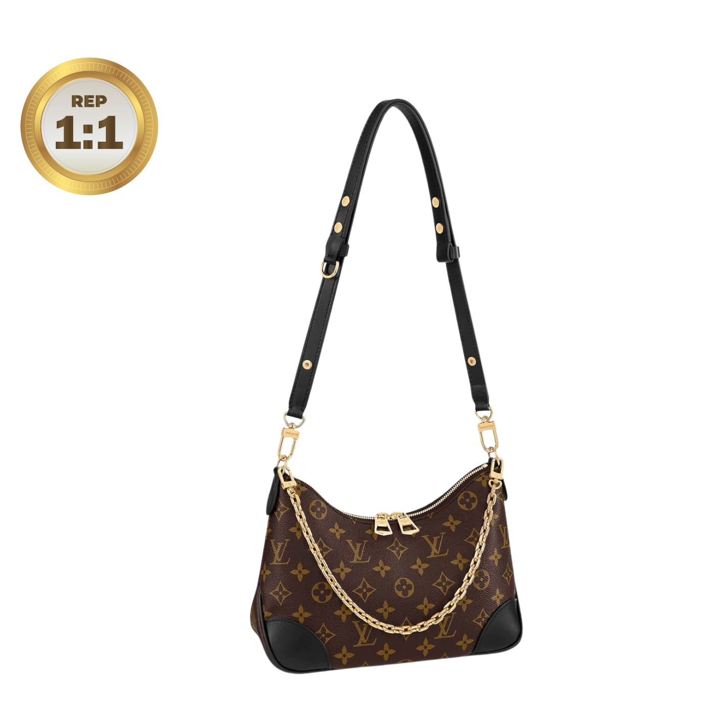 [REP 1:1] Louis Vuitton Boulogne Monogram Canvas Brown For Women 11.4in/29cm
